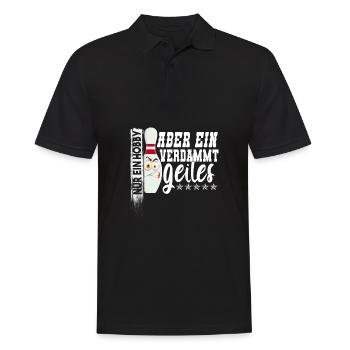 Bowling Kegeln cooles Hobby Leidenschaft - Männer Poloshirt - Schwarz - Vorne - Kai (181cm)