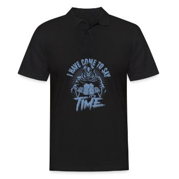 L’heure de la bière Grim Reaper est drôle - Polo Homme - noir - Devant - Kai (181cm)