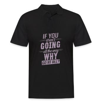 Motivation : Dire d’aller jusqu’au bout - Polo Homme - noir - Devant - Kai (181cm)