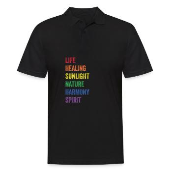CSD - Männer Poloshirt - Schwarz - Vorne - Kai (181cm)