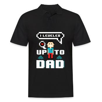 Papa va jouer Geek Retro Gamer Père - Polo Homme - noir - Devant - Kai (181cm)