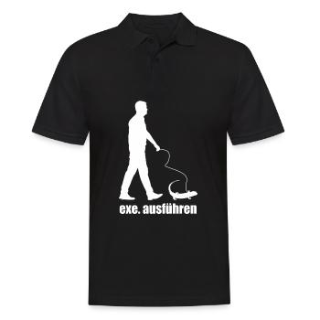 Exe Run - Men's Polo Shirt - black - Front - Kai (181cm)