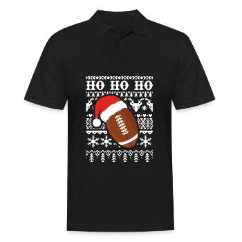 Tenue de Noël du football Noël moche - Polo Homme - noir - Devant - Kai (181cm)
