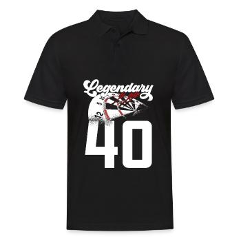 LEGENDARY 40 ANS FLÉCHETTES LÉGENDE 1981 - Polo Homme - noir - Devant - Kai (181cm)