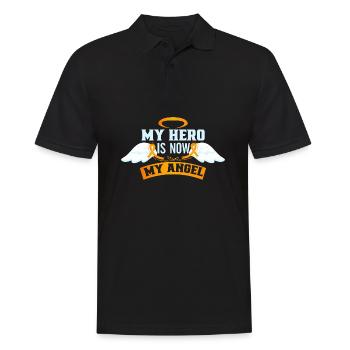 Leukemia Awareness Month Leukemia Survivor - Men's Polo Shirt - black - Front - Kai (181cm)
