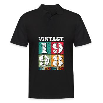 25ème Anniversaire Millésime 1998 Millésime 1998 - Polo Homme - noir - Devant - Kai (181cm)