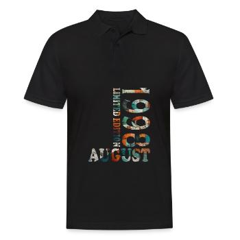 25e anniversaire Année Août 1998 Original 1998 - Polo Homme - noir - Devant - Kai (181cm)