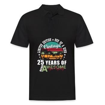 25ème Anniversaire Millésime 1998 Millésime 1998 - Polo Homme - noir - Devant - Kai (181cm)