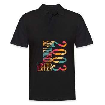 20e anniversaire Année Septembre 2003 Original 20 - Polo Homme - noir - Devant - Kai (181cm)