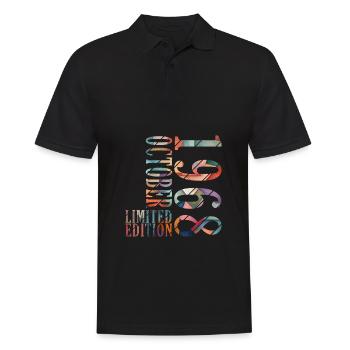 Octobre 1968 Anniversaire Octobre 1968 Octobre - Polo Homme - noir - Devant - Kai (181cm)