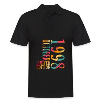 25ème Anniversaire Millésime Octobre 1998 Original 1998 - Polo Homme - noir - Devant - Kai (181cm)