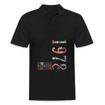 1978 Jahrgang Geburtstag Geburtsjahr 1978 Geschenk - Männer Poloshirt - Schwarz - Vorne - Kai (181cm)