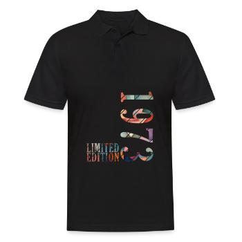 1973 Jahrgang Geburtstag Geburtsjahr 1973 Geschenk - Männer Poloshirt - Schwarz - Vorne - Kai (181cm)