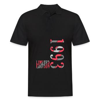 30. Geburtstag Jahrgang 1993 Vintage 1993 - Männer Poloshirt - Schwarz - Vorne - Kai (181cm)