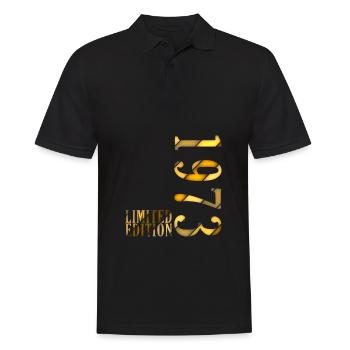 1973 Jahrgang Geburtstag Geburtsjahr 1973 Geschenk - Männer Poloshirt - Schwarz - Vorne - Kai (181cm)