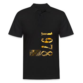 1978 Jahrgang Geburtstag Geburtsjahr 1978 Geschenk - Männer Poloshirt - Schwarz - Vorne - Kai (181cm)