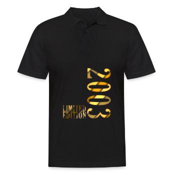 2003 Vintage Birthday Birth Year 2003 Gift - Men's Polo Shirt - black - Front - Kai (181cm)