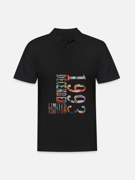 30. Geburtstag Jahrgang Dezember 1993 Original 199 - Männer Poloshirt - Schwarz