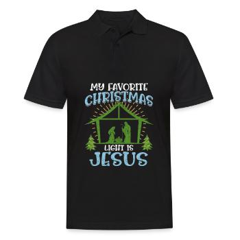 Noël, c’est Jésus - Polo Homme - noir - Devant - Kai (181cm)