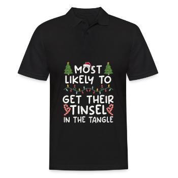 Arbre de Noël de la famille de Noël - Polo Homme - noir - Devant - Kai (181cm)