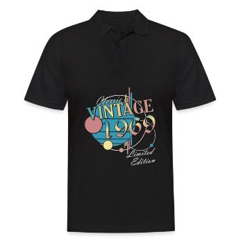 Millésime 1969 Anniversaire - Polo Homme - noir - Devant - Kai (181cm)