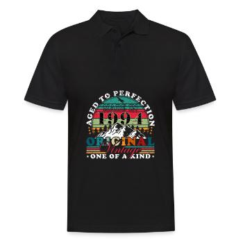 Construit en 1994 cadeau d’anniversaire Vintage - Polo Homme - noir - Devant - Kai (181cm)