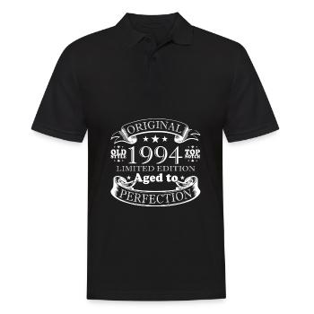 Millésime 1994 Anniversaire Millésime 1994 - Polo Homme - noir - Devant - Kai (181cm)