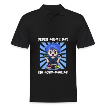 Anime Spruch Manga Cosplay Lustig Geschenk Geek - Männer Poloshirt - Schwarz - Vorne - Kai (181cm)