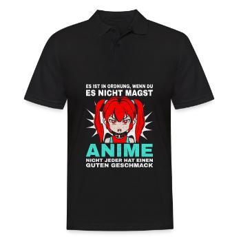 Ce n’est pas grave si vous n’aimez pas l’anime - Polo Homme - noir - Devant - Kai (181cm)