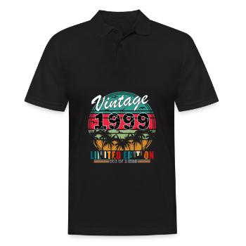 Vintage 1999 birthday - retro 1999 - Men's Polo Shirt - black - Front - Kai (181cm)