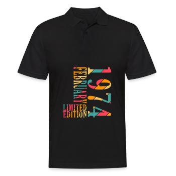 Jubilé février 1974. Don février 1974. - Polo Homme - noir - Devant - Kai (181cm)