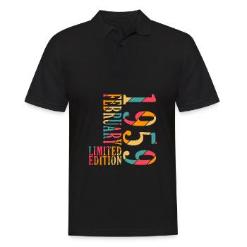 Cadeau Légende Février 1959. Cadeau Février 195 - Polo Homme - noir - Devant - Kai (181cm)