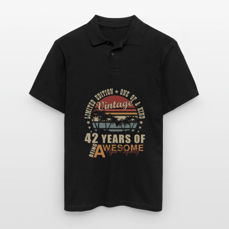 42e 42e ans 42e anniversaire cadeau Polo Homme