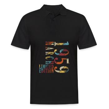 March 1959 March Anniversary March 1959 - Men's Polo Shirt - black - Front - Kai (181cm)