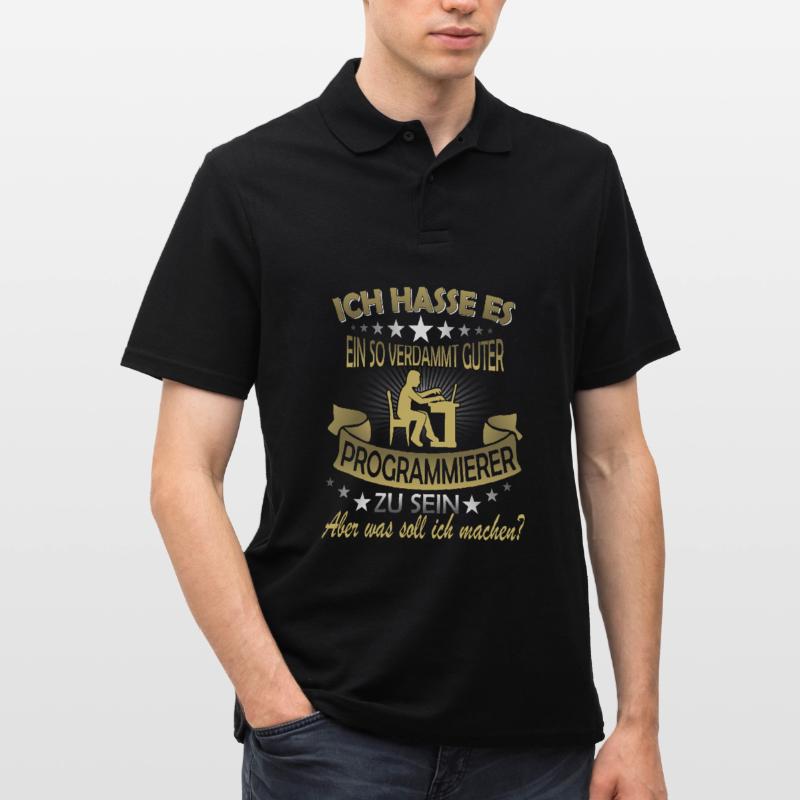 Lustiger Spruch Programmieren Programmier Männer Poloshirt