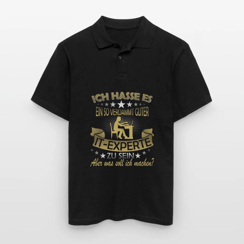 Informatiker Spruch It Experte Computer Nerd Männer Poloshirt