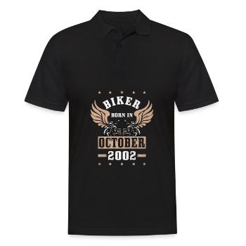 Millésime Octobre 2002 22ème Anniversaire - Polo Homme - noir - Devant - Kai (181cm)