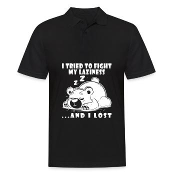 Ours Matin Grognon Paresse Froid Paresseux Sommeil Paresseux - Polo Homme - noir - Devant - Kai (181cm)