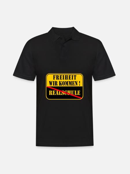 Realschul Abschluss - Männer Poloshirt - Schwarz