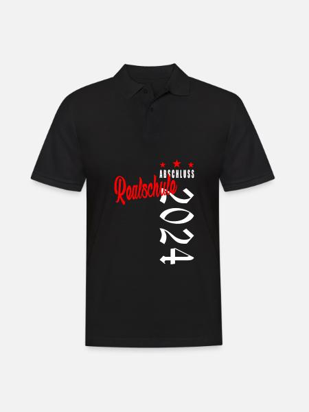 Abschluss 2024 Realschule - Männer Poloshirt - Schwarz