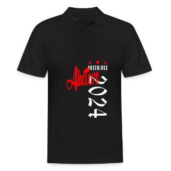 BITUR 2024 - ABI 2024 - ABSCHLUSS 2024 - AK24 - Männer Poloshirt - Schwarz - Vorne - Kai (181cm)