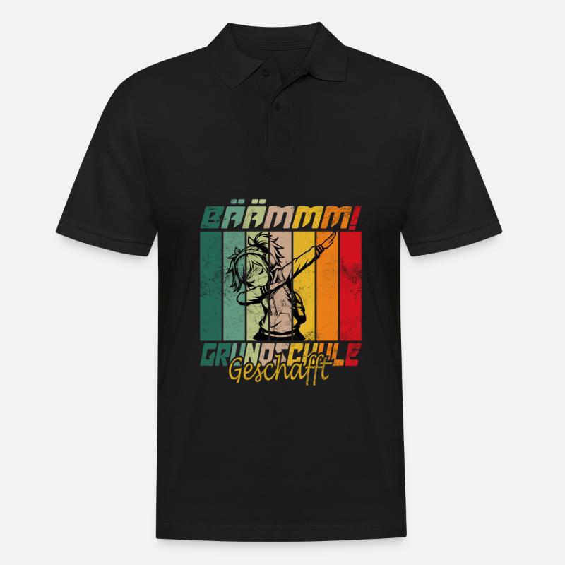 Abschluss Grundschule Mädchen - Männer Poloshirt - Schwarz