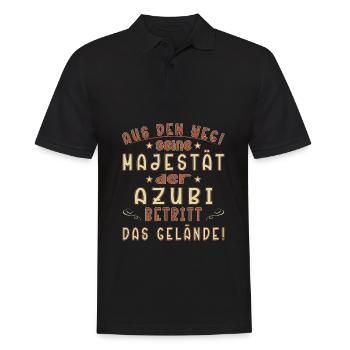 Azubi Spruch Lehrling Auszubildende Azubi - Männer Poloshirt - Schwarz - Vorne - Kai (181cm)