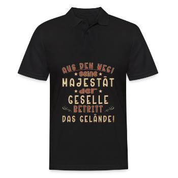 Geselle Sprüche Lehrling Handwerk Gesellenprüfung - Männer Poloshirt - Schwarz - Vorne - Kai (181cm)