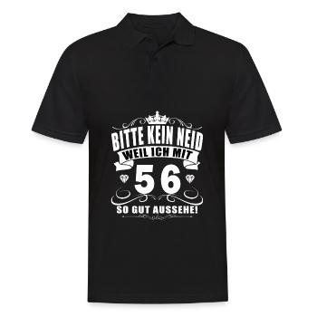 56 Geburtstag 56 Jahre Mann 56 jahre legende 56 - Männer Poloshirt - Schwarz - Vorne - Kai (181cm)