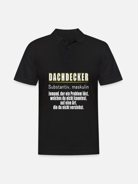 Dachdecker - Dachdecker Definition - Männer Poloshirt - Schwarz