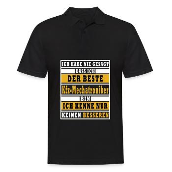 Bester Kfz mechatroniker der welt - Männer Poloshirt - Schwarz - Vorne - Kai (181cm)