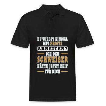 Ich bin Profi-Schweißer Schweißen - Männer Poloshirt - Schwarz - Vorne - Kai (181cm)