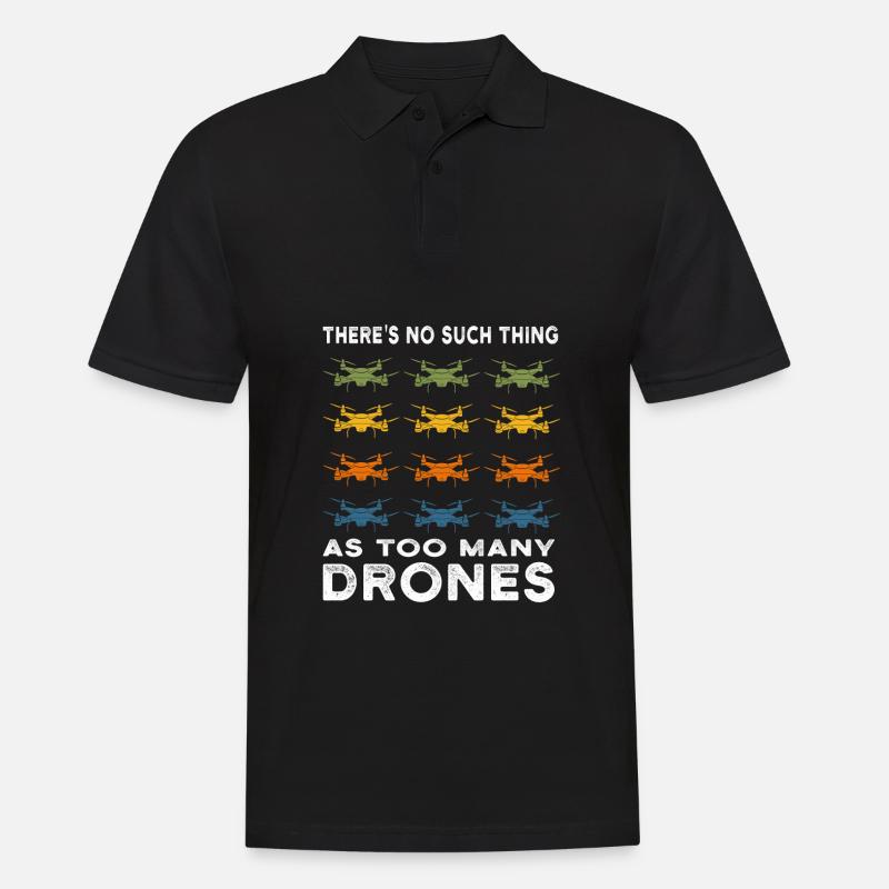 Drone Drones Cadeau - Polo Homme - noir