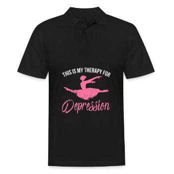 Dance Therapy | Dancer Dancer Dancing Class - Men's Polo Shirt - black - Front - Kai (181cm)
